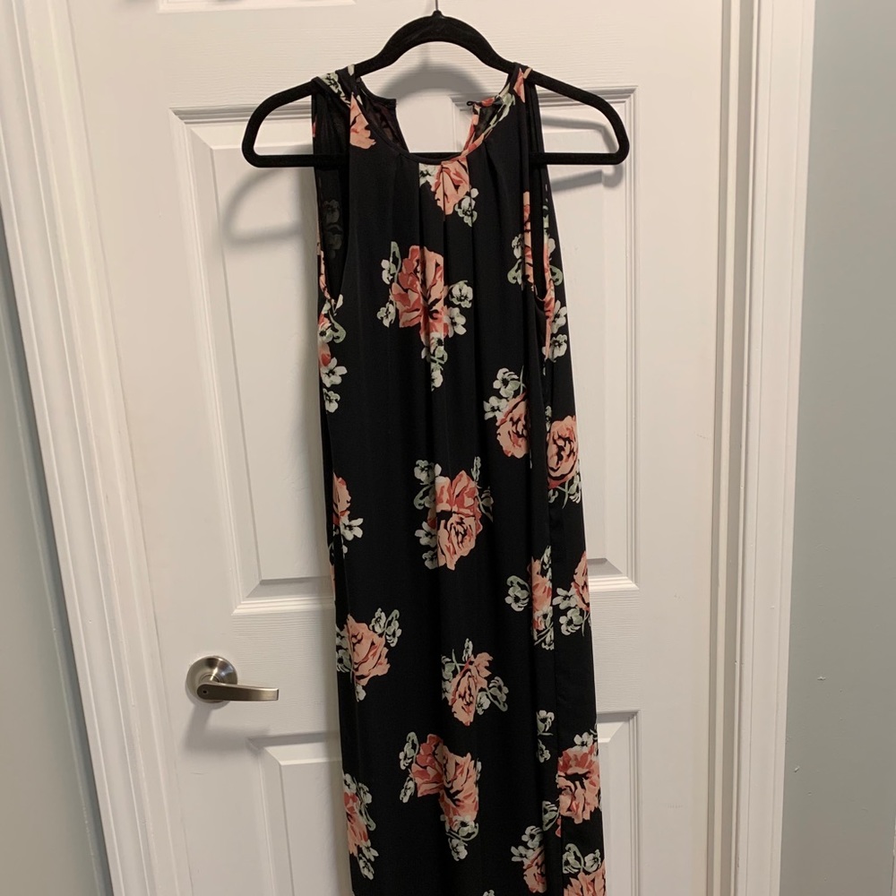 Flower print maxi dress
